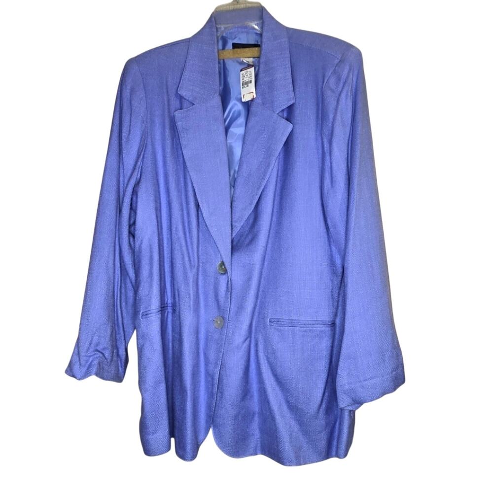 NWT Requirements Woman 18W Classic Blue Blazer [0141]